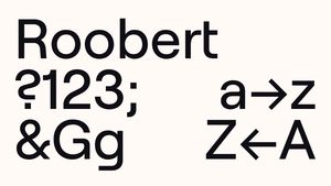 Il carattere tipografico Roobert con le sue curve speciali